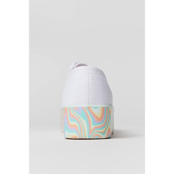 Superga 2790 Rainbow Stripe Platform Sneaker US 10.5 - Picture 4 of 13